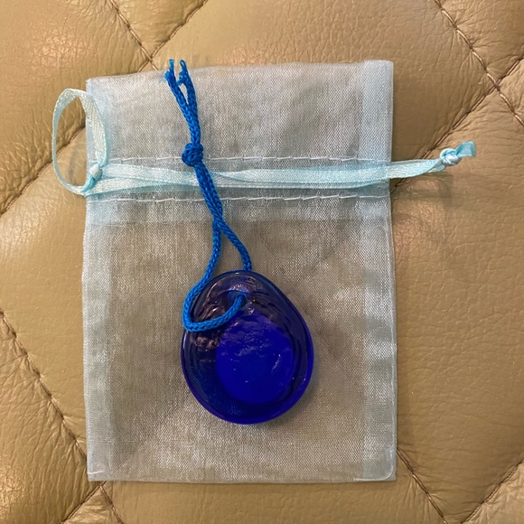 Blue Glass Charm from Greece (NWOT) - Picture 2 of 2